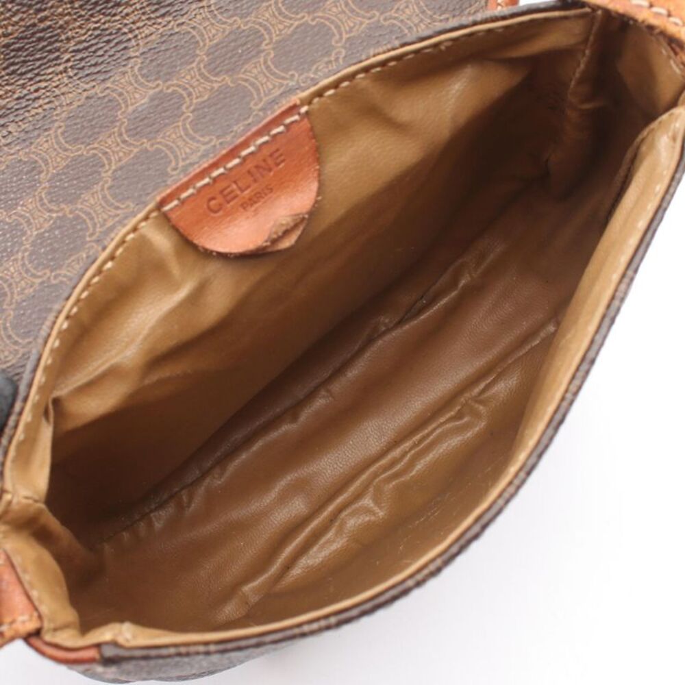 CELINE Macadam Coated Canvas Shoulder Bag - Picture 3 of 9